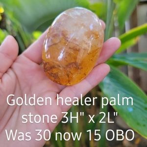 Golden healer palm stone